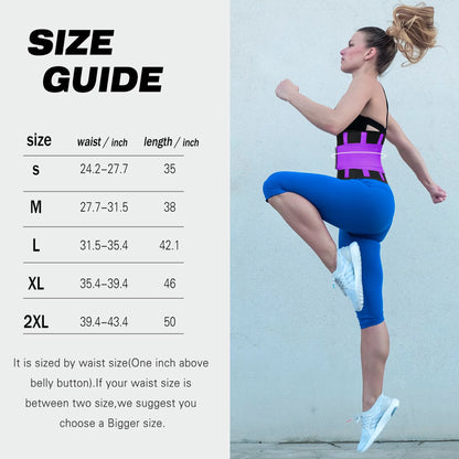 Waist Trainer Belt for Women Slimming Body Shaper Back Braces Sauna Hot Sweat Trimmer Control Waist Cincher Workout Girdle Slim Band Sculpt Touch Waist Trainer